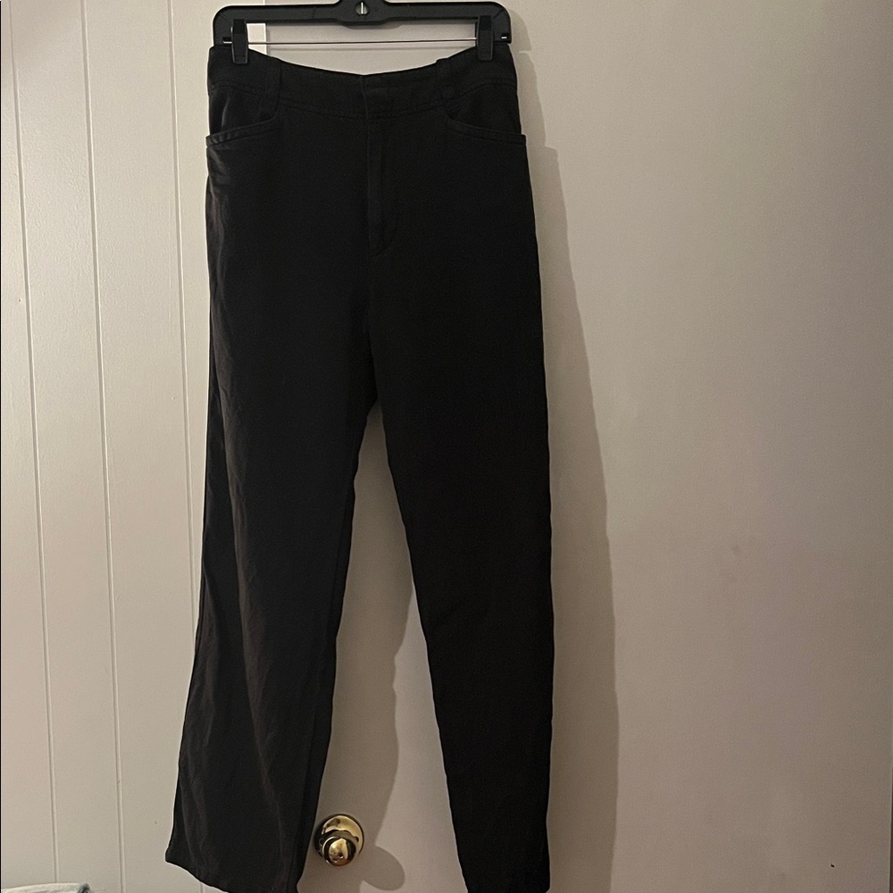 Vince washed black trousers